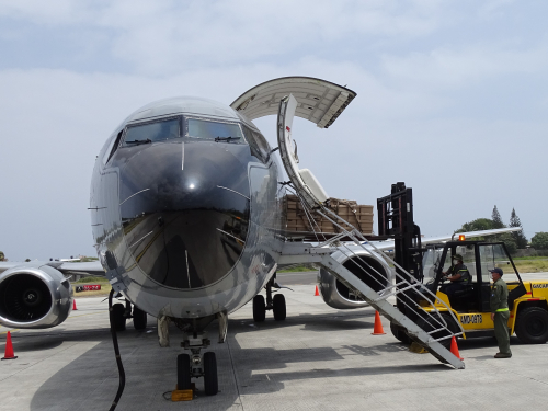 Su Fuerza Aérea transporta ayudas humanitarias hacia San Andrés en el marco del programa ‘Ayudar nos hace bien, Unidos somos más fuertes’ 