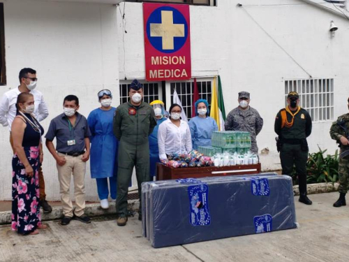 Fuerza Aérea continúa llevando ayudas a centros de salud del Tolima