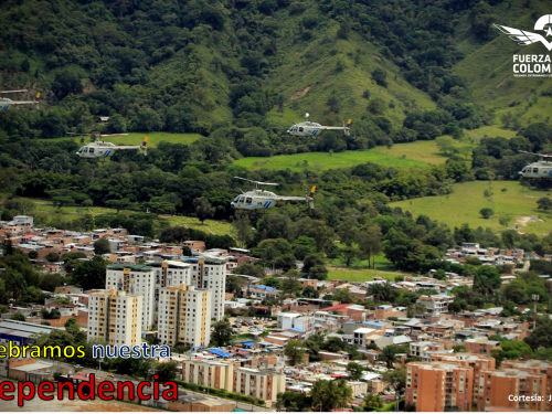 Tripulaciones de su Fuerza Aérea Colombiana surcaron los cielos de nuestro país 