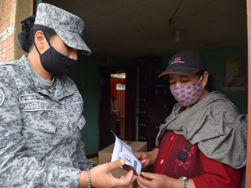  Misiones de entrega de volantes en Tausa Cundinamarca 