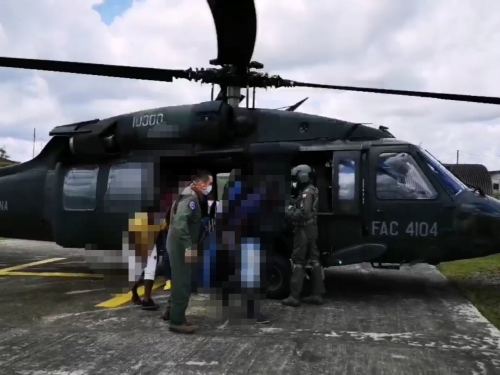 Su Fuerza Aérea realizó transporte humanitario desde Chocó