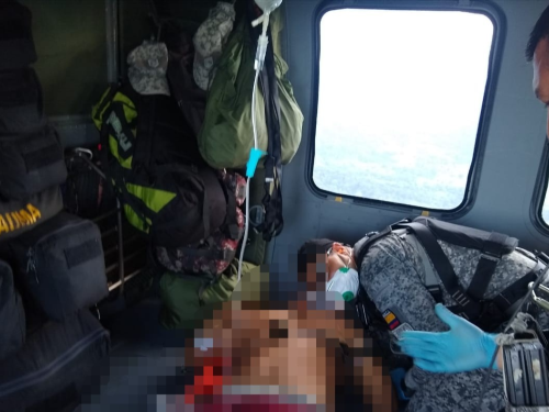 Presunto integrante del Clan del Golfo fue evacuado por su Fuerza Aérea