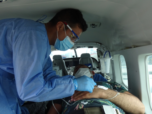 Atención sanitaria en escenarios operativos, evacuaciones y traslados aeromédicos