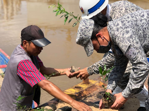 Alianza estratégica para la reforestación es realizada por su Fuerza Aérea