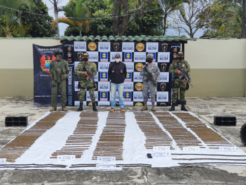 Operación conjunta permite la incautación de munición en Melgar 