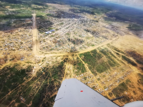 La Fuerza Aérea apoya las labores de monitoreo por inundaciones en Uribia