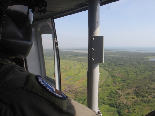La Fuerza Aérea protege desde el aire el Parque Natural Isla Salamanca 