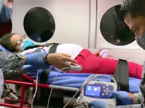 Traslado aeromédico salva la vida de mujer en el Putumayo
