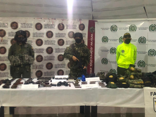 Incautado material de guerra en el Departamento del Tolima