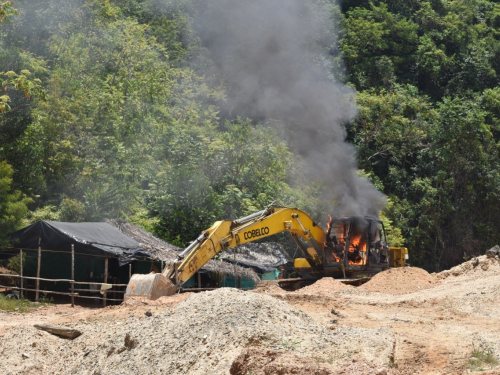 Desmanteladas en Antioquia seis unidades de explotación ilícita de yacimientos mineros