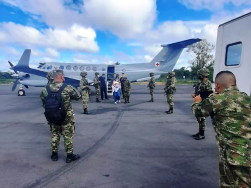 Traslado aeromédico es efectuado por su Fuerza Aérea en el Putumayo