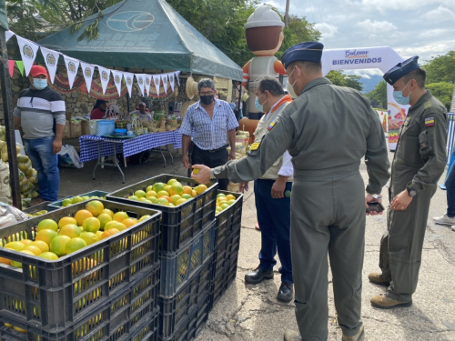 La segunda versión del Bulevar Campesino es apoyada por su Fuerza Aérea Colombiana 