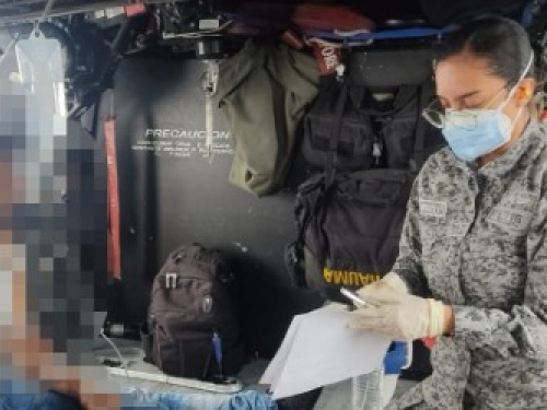 Ángel de metal de su Fuerza Aérea salva la vida de un hombre en zona rural de Antioquia  