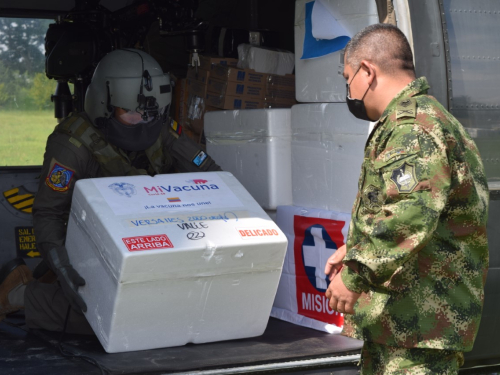 Continúa transporte de vacunas contra COVID-19 a municipios del Valle del Cauca 