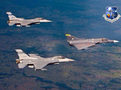 Aeronaves F16 de USAF llegan a Colombia para el Ejercicio Relámpago VI