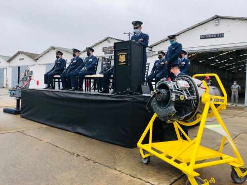 Ceremonia de Clausura del Taller de Motores J-69 en CAMAN