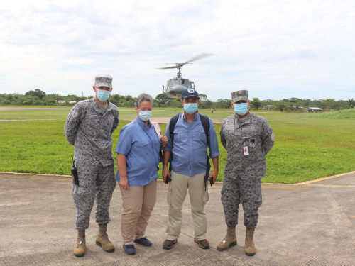 Representantes del Parque Nacional Natural Serranía de Chiribiquete llegaron al Comando Aéreo de Combate No.6.