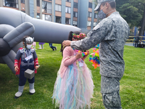 La celebración de Halloween se adelantó para los niños de Engativá 