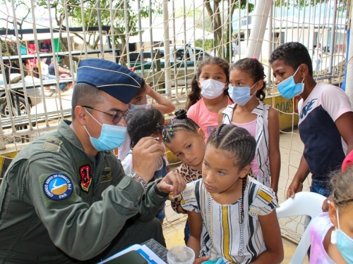 Su Fuerza Aérea Colombiana apoyó a una Jornada de Salud en el sur de Bolívar