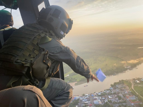 Desde Caquetá, su Fuerza Aérea continúa velando por la seguridad de la región