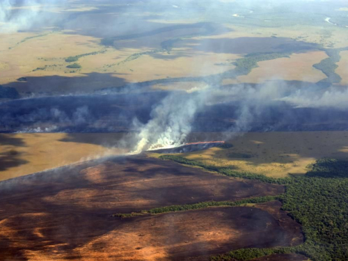 Fuerza Aérea Colombiana despliega aeronaves, frente a nuevos incendios en Vichada