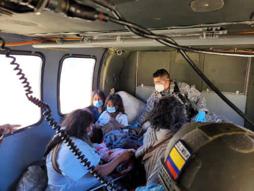Desde la Sierra Nevada de Santa Marta fue evacuado un indígena arhuaco, en delicado estado de salud