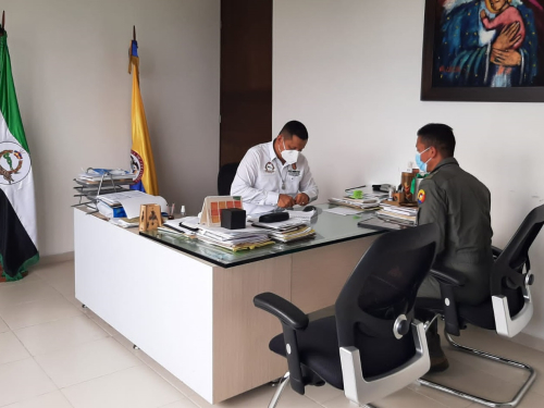 Visita estratégica entre su Fuerza Aérea Colombiana y la Gobernación del Putumayo