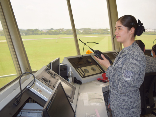labor en la especialidad de Comunicaciones Aeronáuticas 
