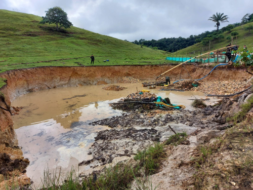 Área afectada por la minería ilegal es ubicada por su Fuerza Aérea, en Caquetá