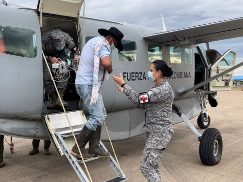 Oportuna reacción de su Fuerza Aérea logró salvar la vida de un vichadense 