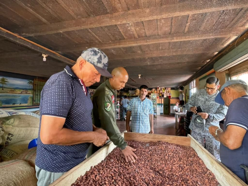 Más toneladas de cacao vichadense son transportadas por su Fuerza Aérea