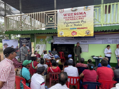 Su Fuerza Aérea continúa apoyando los Cacaoteros del Alto Vichada
