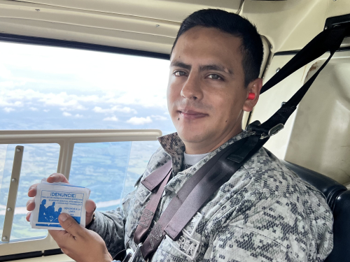 Su Fuerza Aérea realiza fuerte campaña contra la extorsión y el secuestro en el Huila