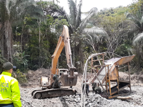 Operación en contra de la minería ilegal desestabiliza economía de grupos de delincuenciales