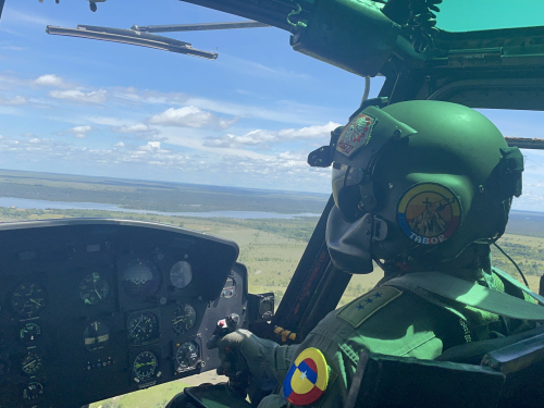 Inician los sobrevuelos de monitoreo en el oriente colombiano, para el Plan Democracia