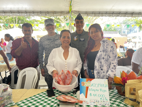 Proyecto productivo apoyado por su Fuerza Aérea participó en la Novena Feria Agroindustrial de Tuluá