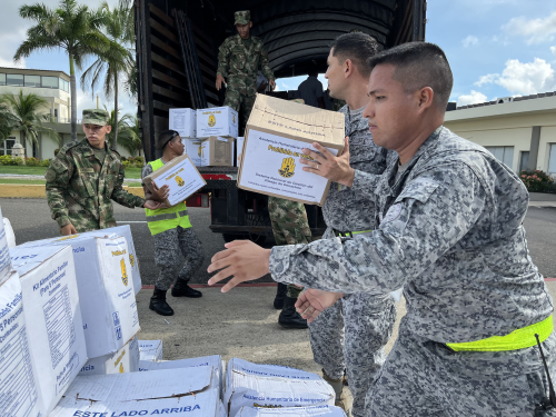 8.2 toneladas de ayudas llegaron a Piojó