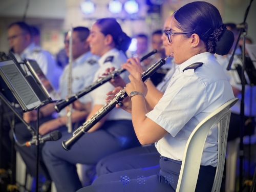 Ibagué vibró con las notas musicales de la Banda Sinfónica de su Fuerza Aérea