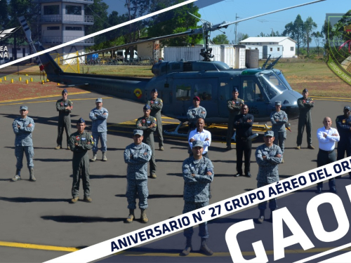 El oriente colombiano conmemora 27 años de seguridad  con su Fuerza Aérea.
