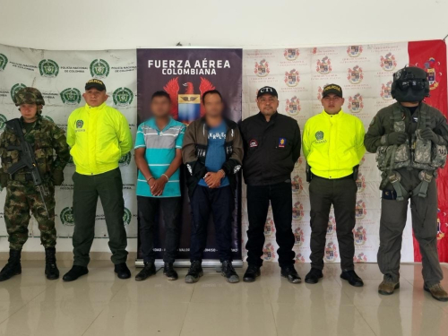 Exitosa operación, permitió la captura dos integrantes de Grupo Armado Residual en el Tolima 