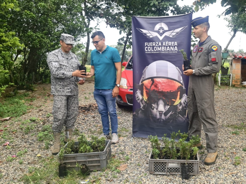 En el Día Internacional de la Tierra la vereda Vigía reflorecerá gracias a la Fuerza Aérea