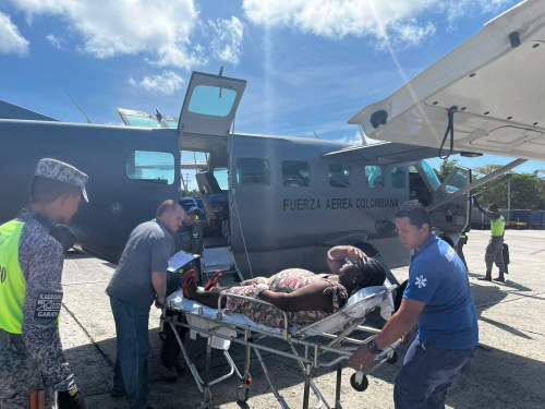 Traslado aeromédico benefició a madre de la Isla de Providencia