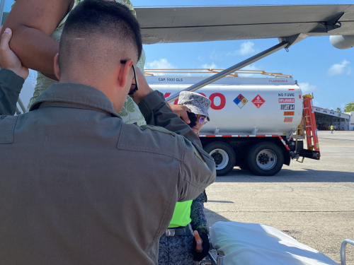 Mujer fue trasladada por su Fuerza Aérea Colombiana en el Archipiélago