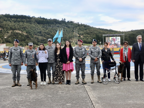La historia de dos canes de la Fuerza Aérea Colombiana entregados para una gran labor