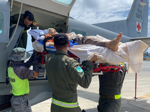 Mujer fue trasladada a San Andrés por complicaciones en su salud