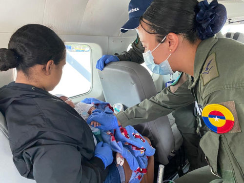 Traslado aeromédico a menor de edad en el Archipiélago