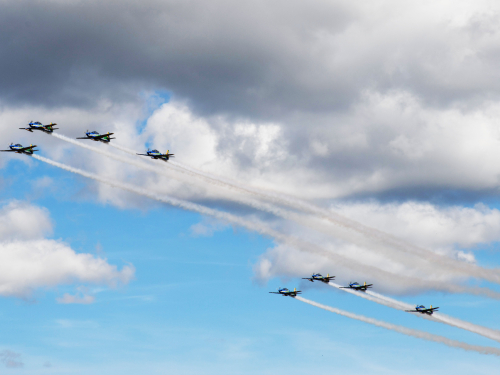 Con maniobras en el cielo antioqueño, escuadrilla Fumaça llega a la Feria Aeronáutica 2023