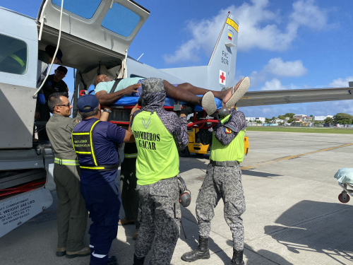 Habitante de Providencia es beneficiado con traslado aeromédico en las islas del Caribe