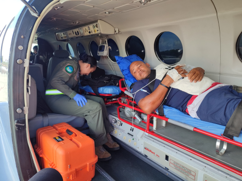 Hombre de 56 años trasladado de Providencia a San Andrés, isla por su Fuerza Aeroespacial Colombiana