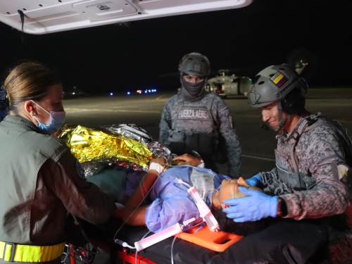 Mujer fue trasladada desde La Macarena en helicóptero para salvar su vida